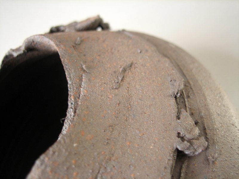 Elaine Bolt, 'Torn Terracotta' vessel detail