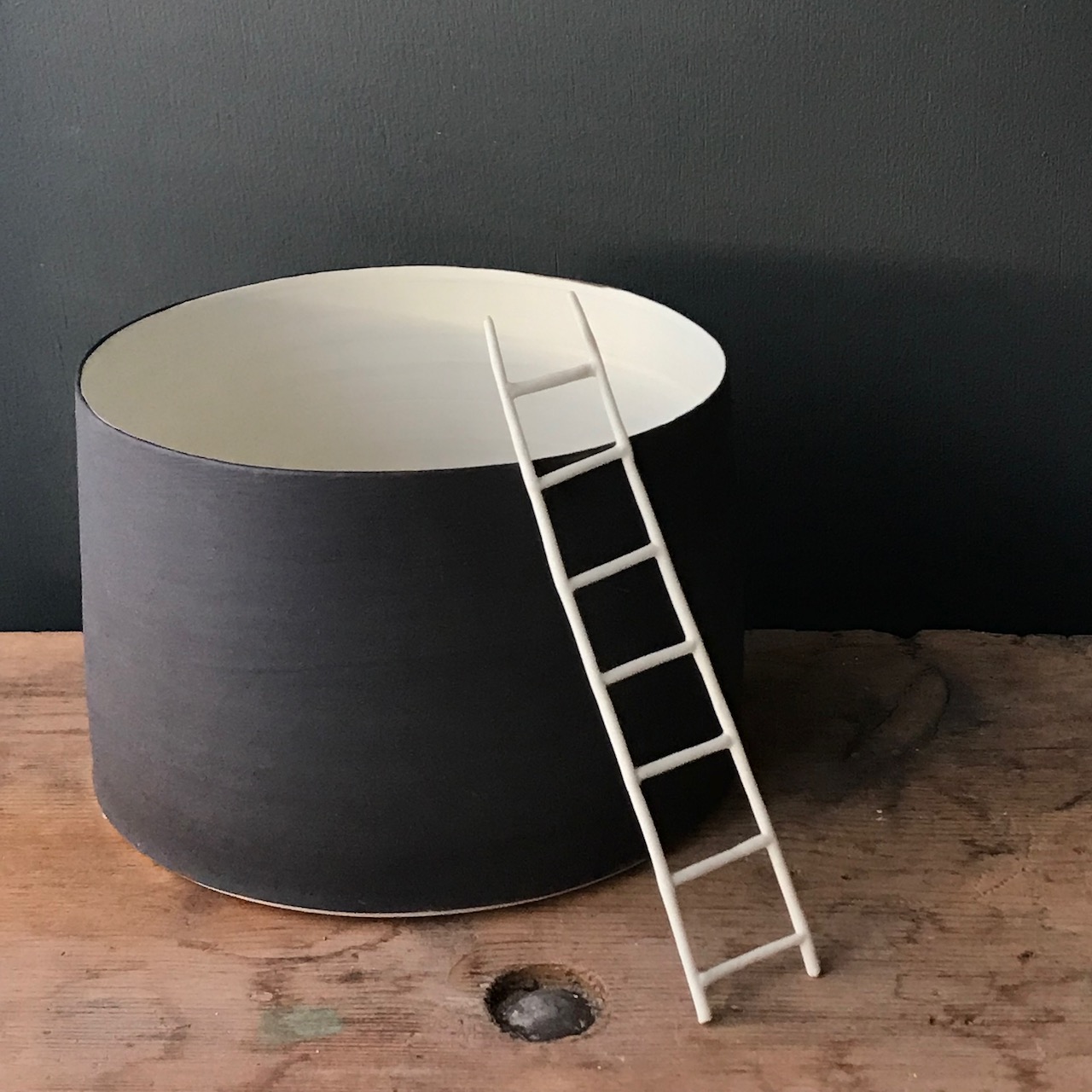 White porcelain ladder
