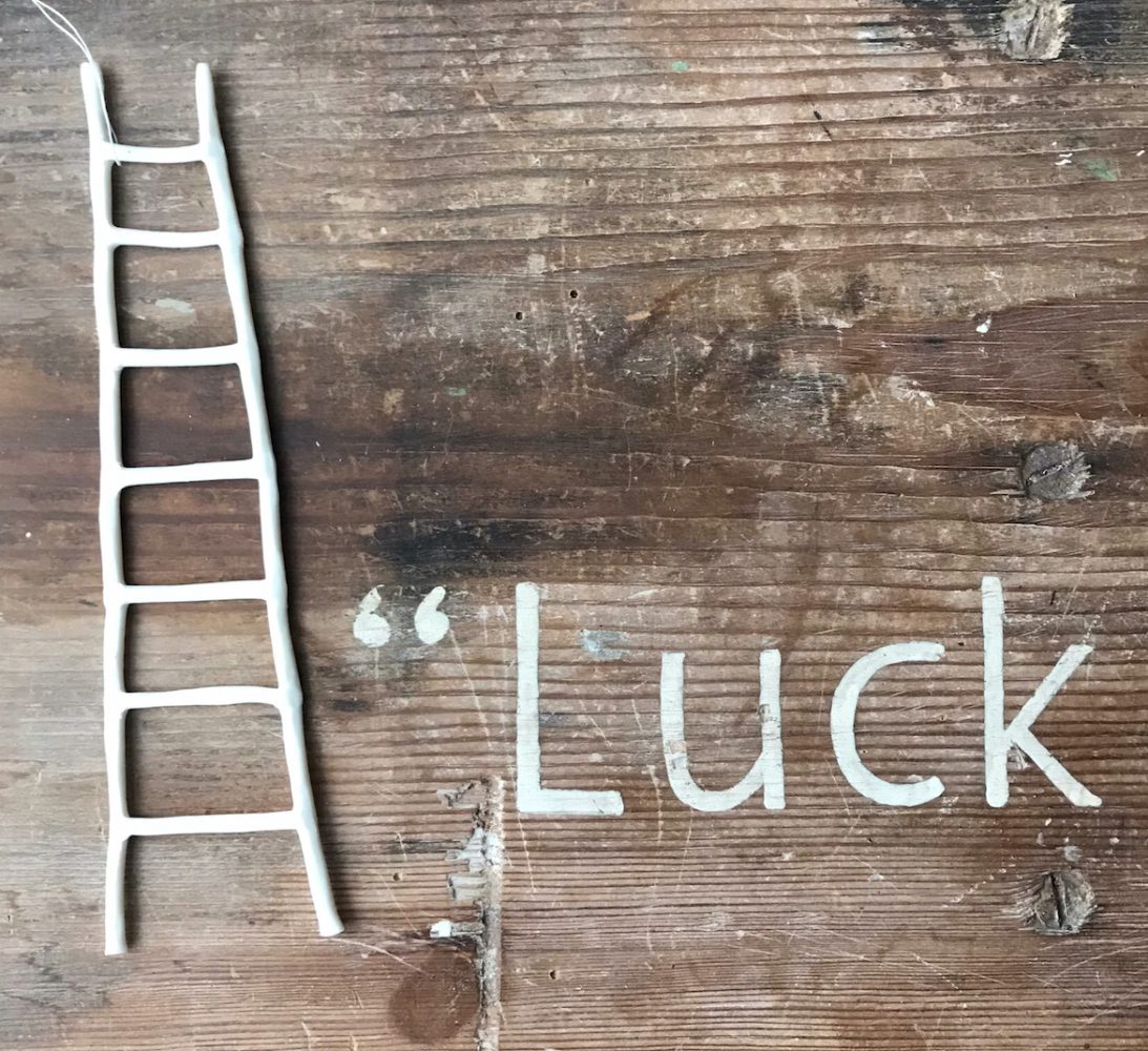 Lucky porcelain ladder