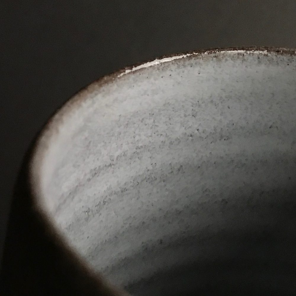 Yarn Cone vessel speckled brown (tall) - Image 4