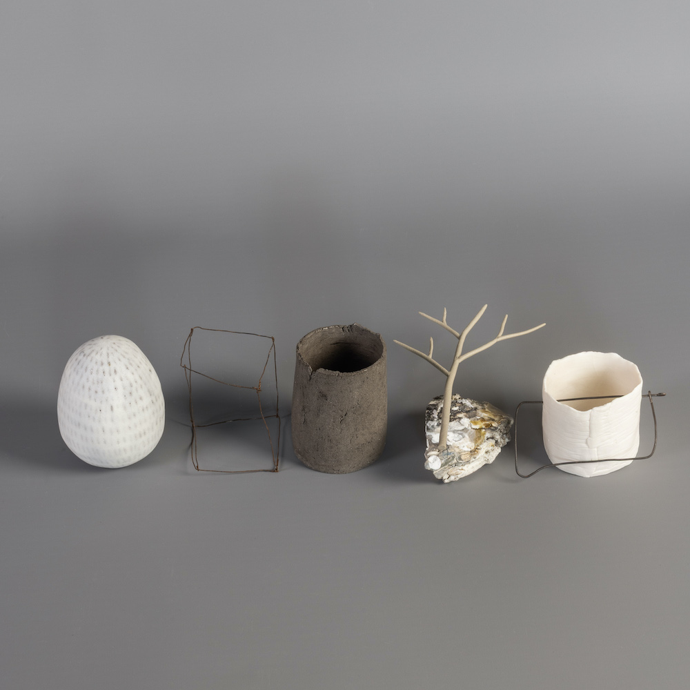 Elaine Sheppard Bolt ceramics. April 2026. (Photo by Catherine Benson)